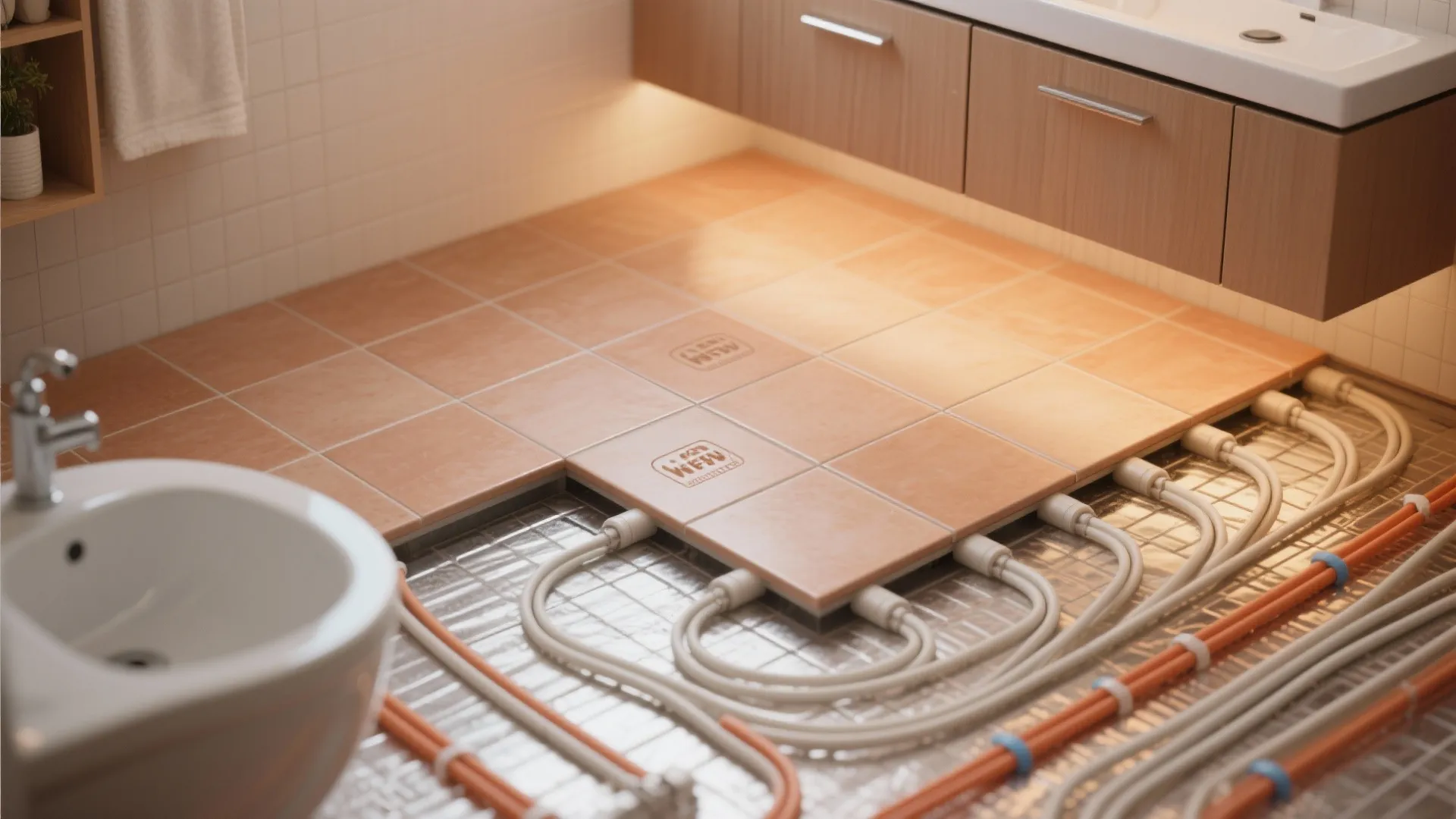5. Warm It Up with Heated Floors