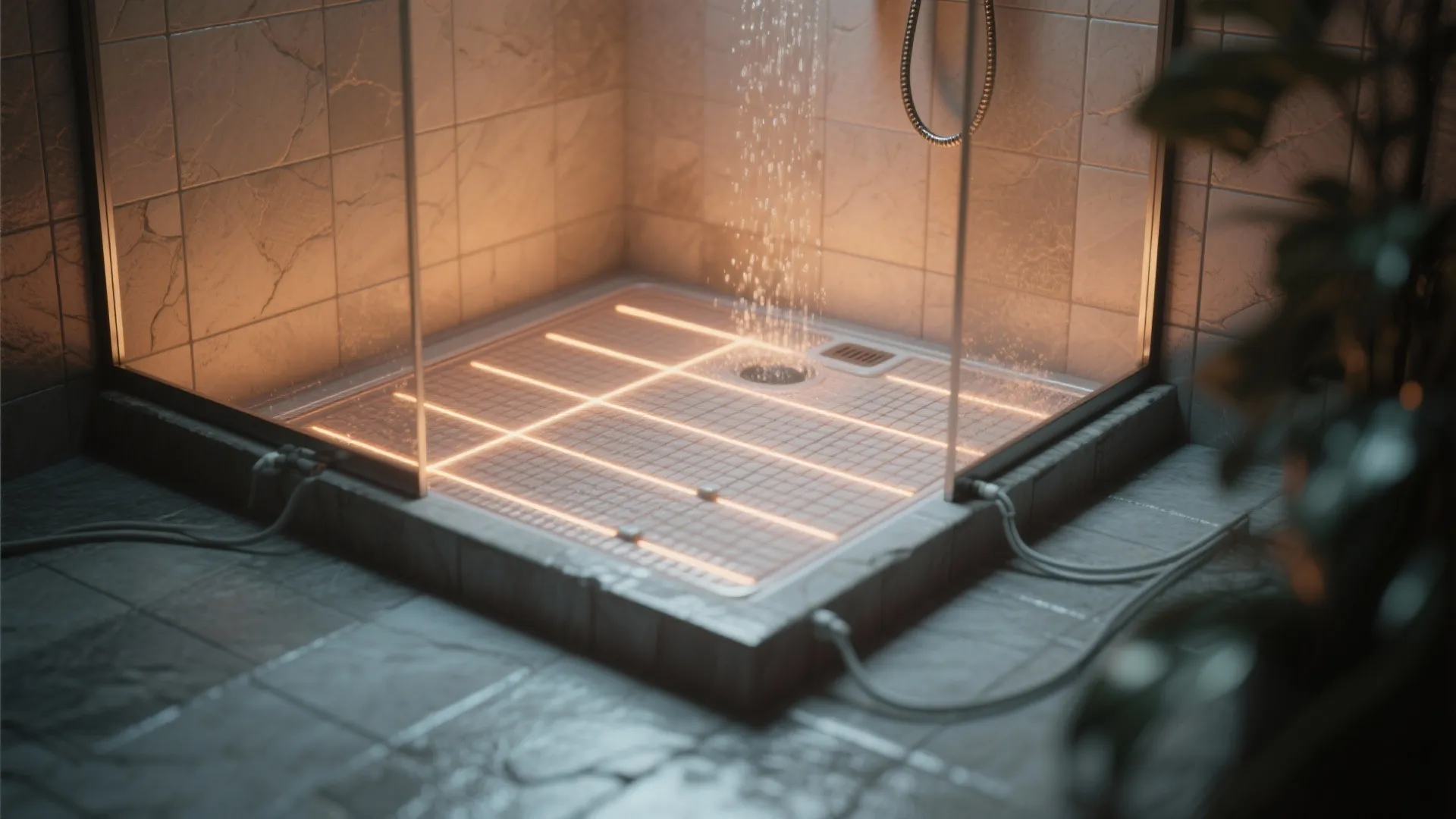 10. Warm Up with Heated Floors in the Shower