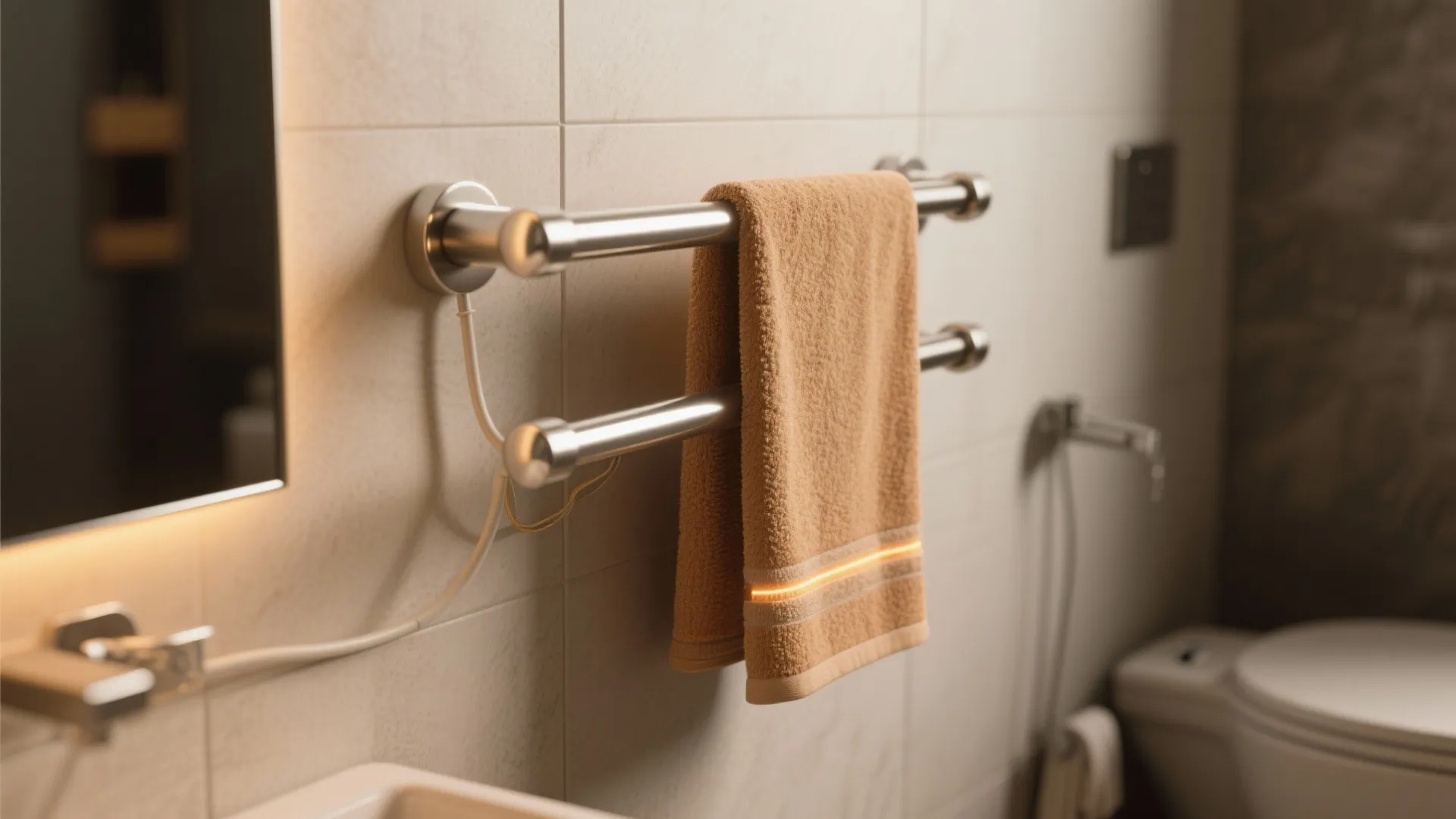 4. Heated towel rail where space allows