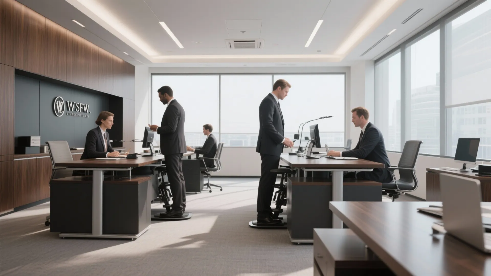 8. Height-Adjustable Lawyer Desks