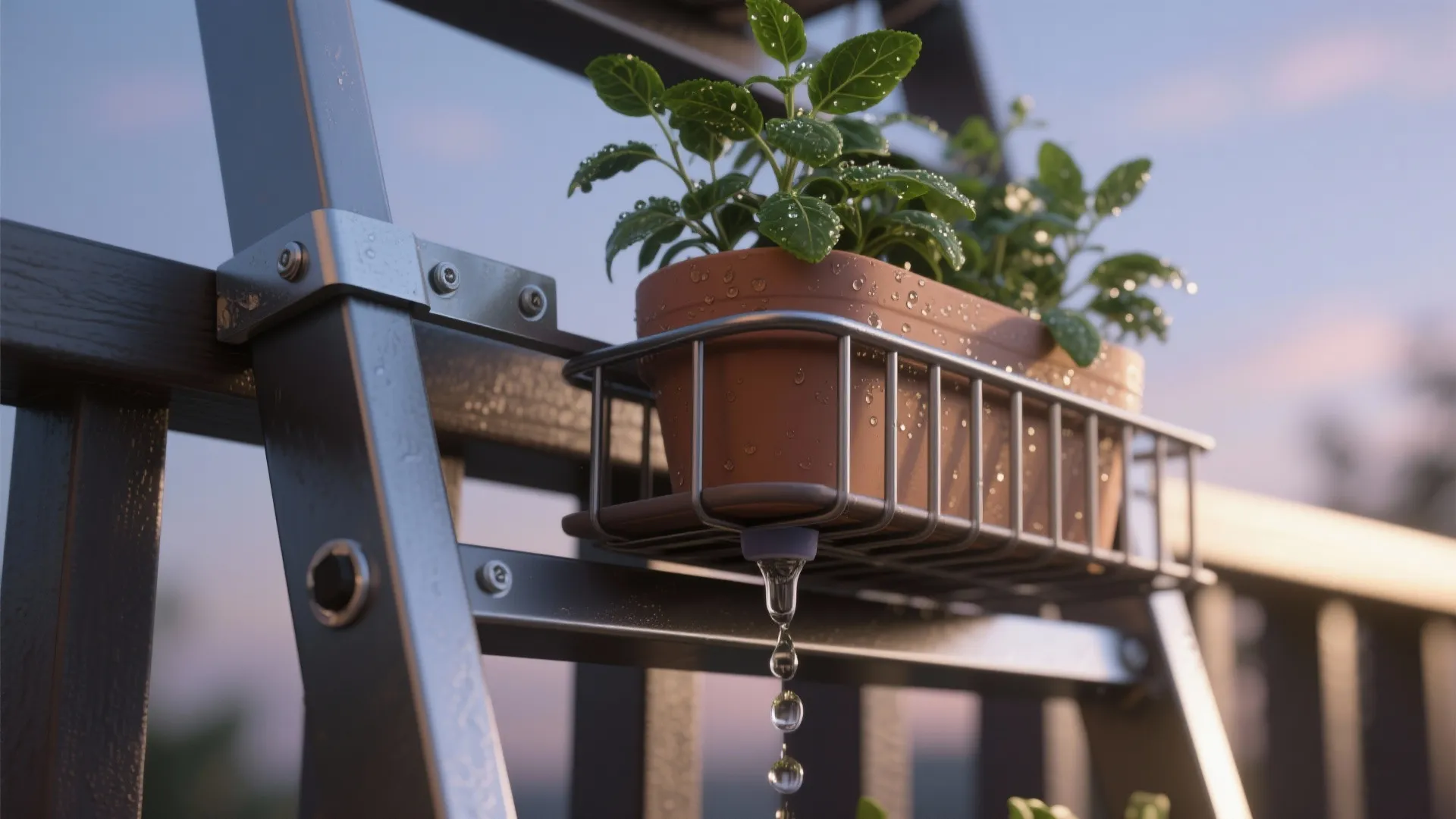Greenery Ladder + Slim Bar Stools for a Cafe Vibe