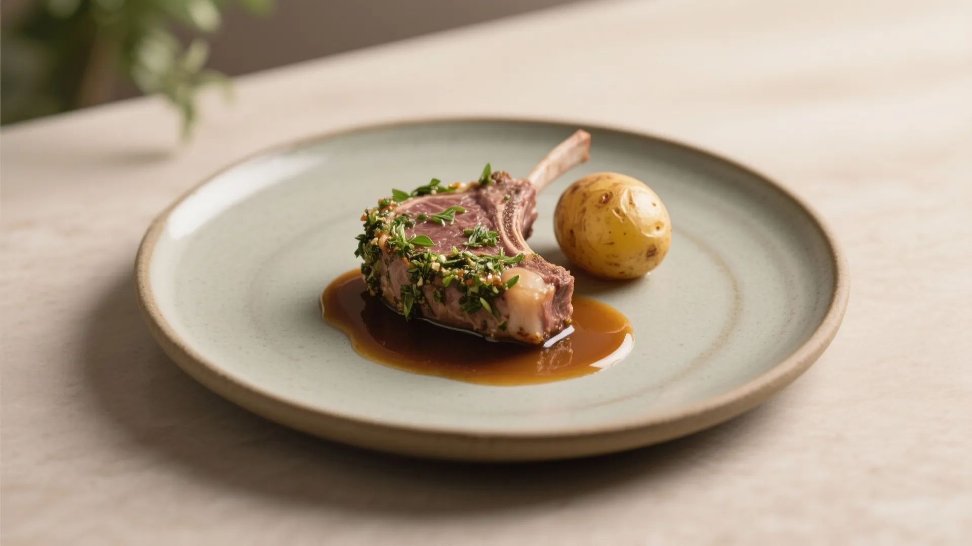 4. Gentle Lamb or Garden‑Herb Crusted Game