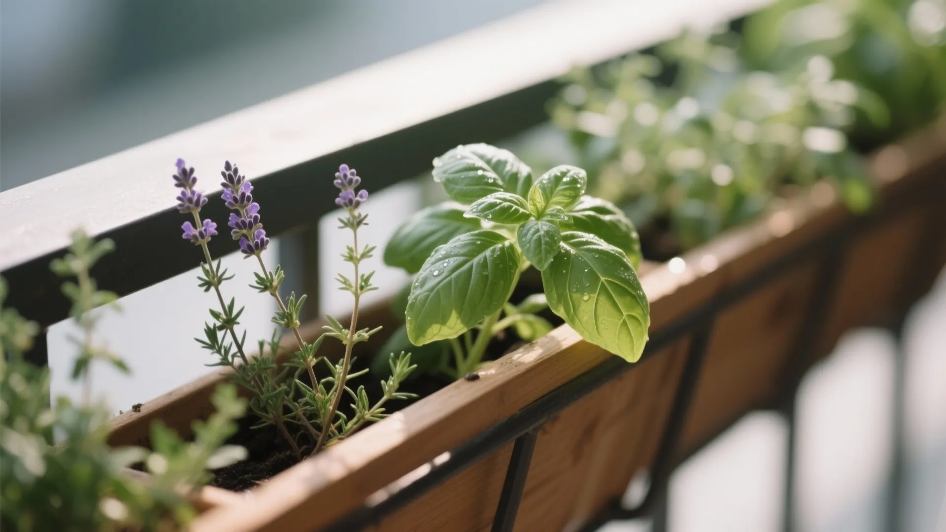 Compact Greenery: Rail Planters and Vertical Gardens