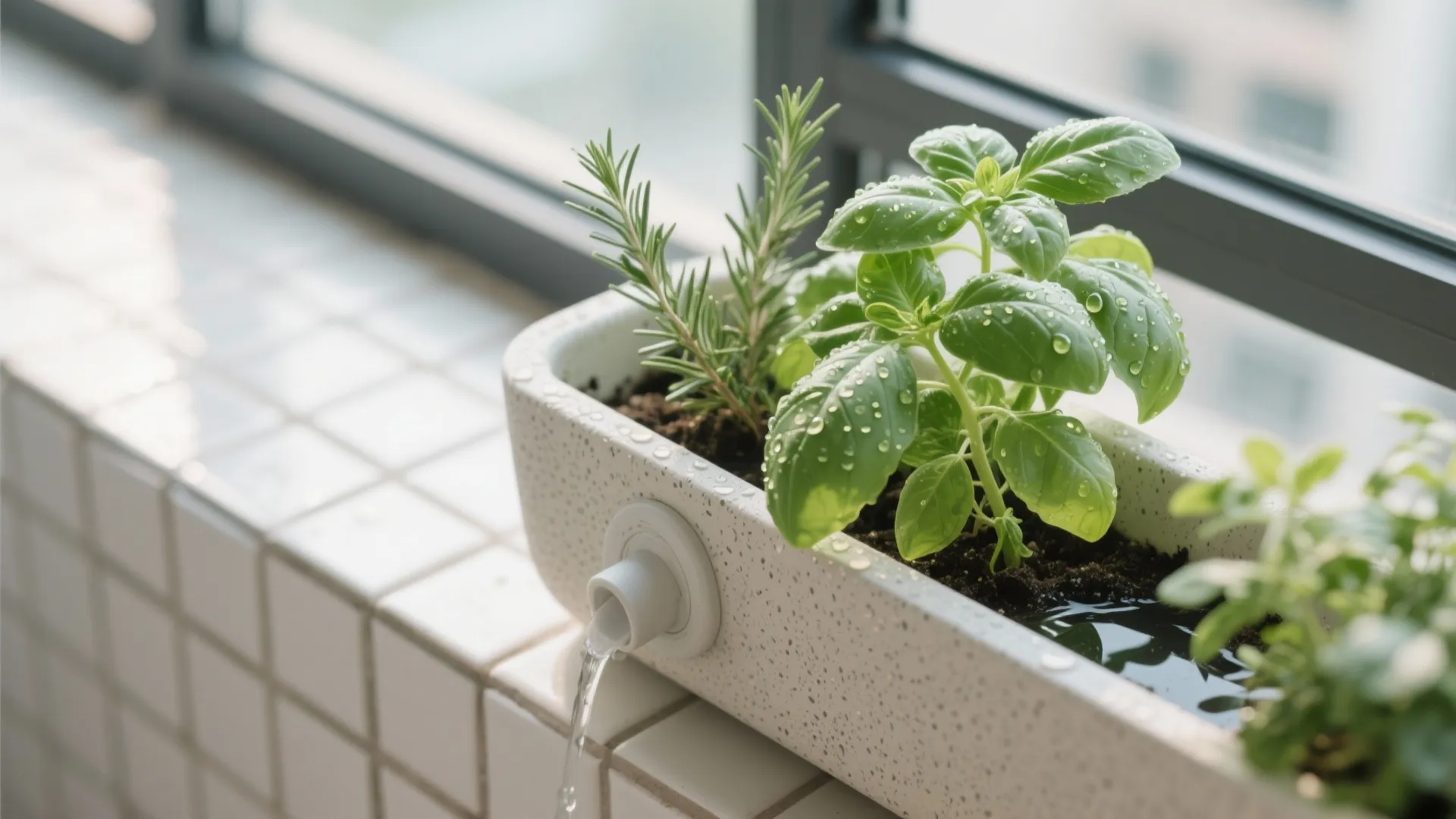 5) Green Nook and Compact Utility on the Balcony