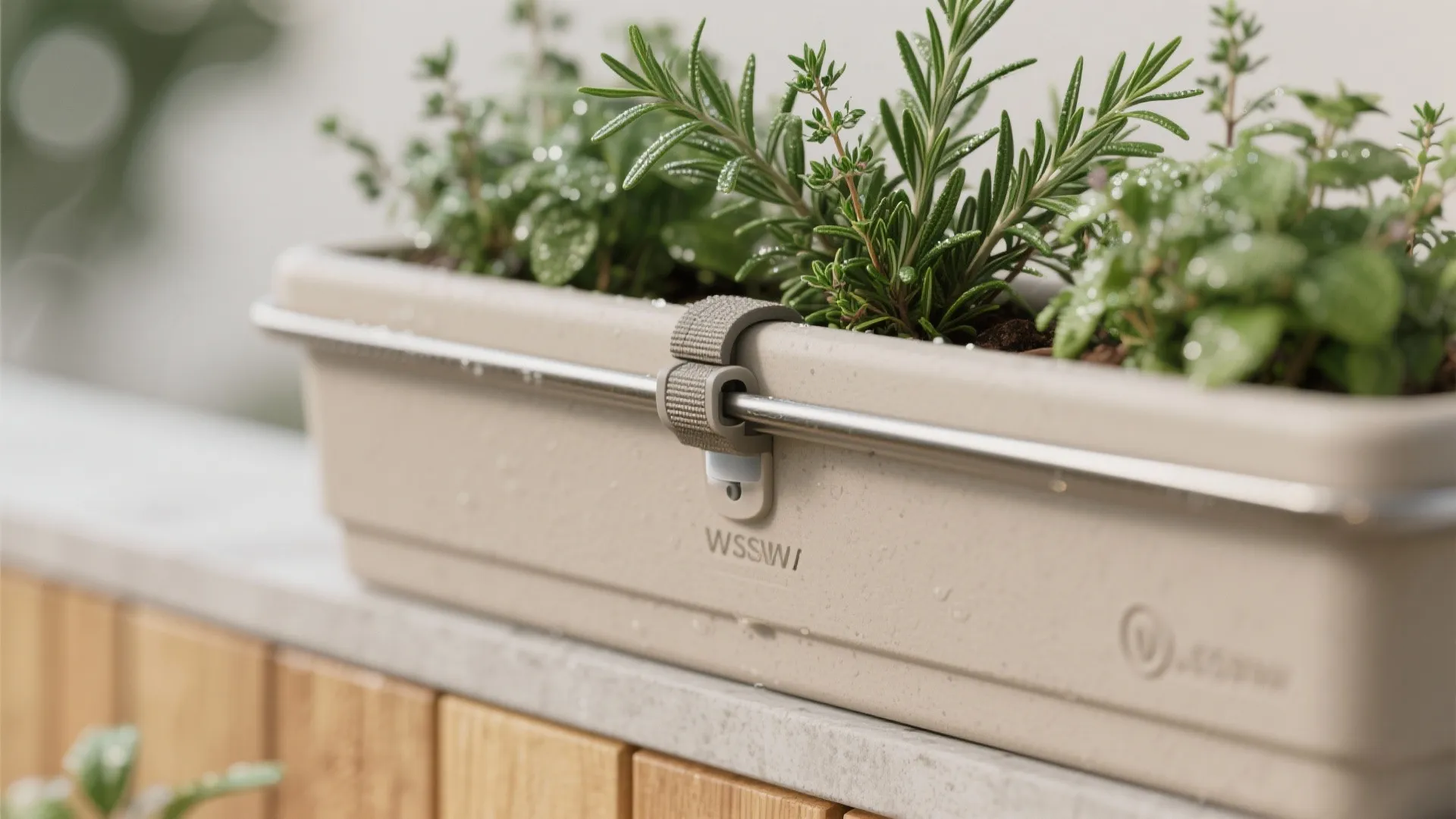 Vertical garden that climbs, not crowds