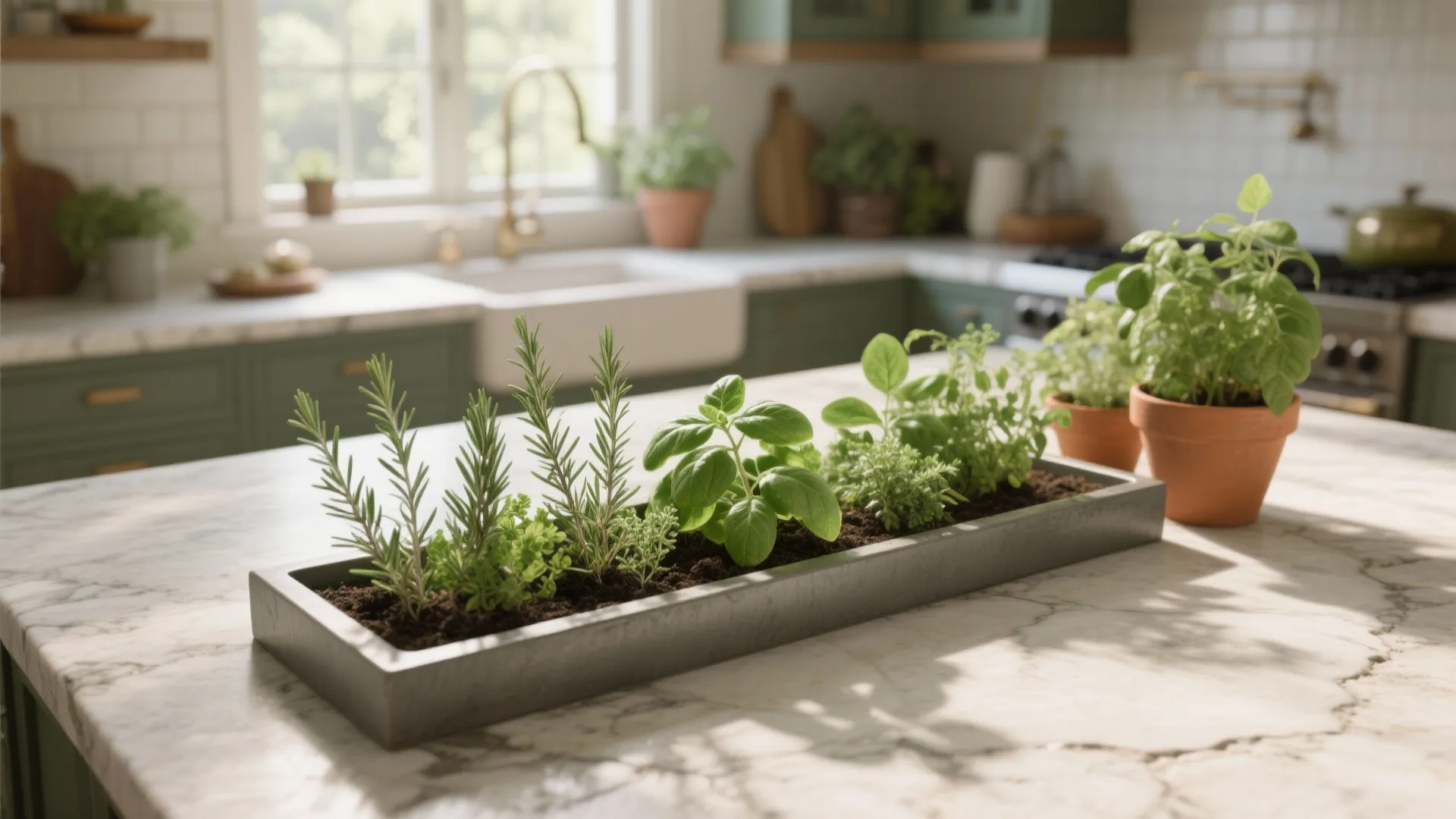 3. Living Herb Trough