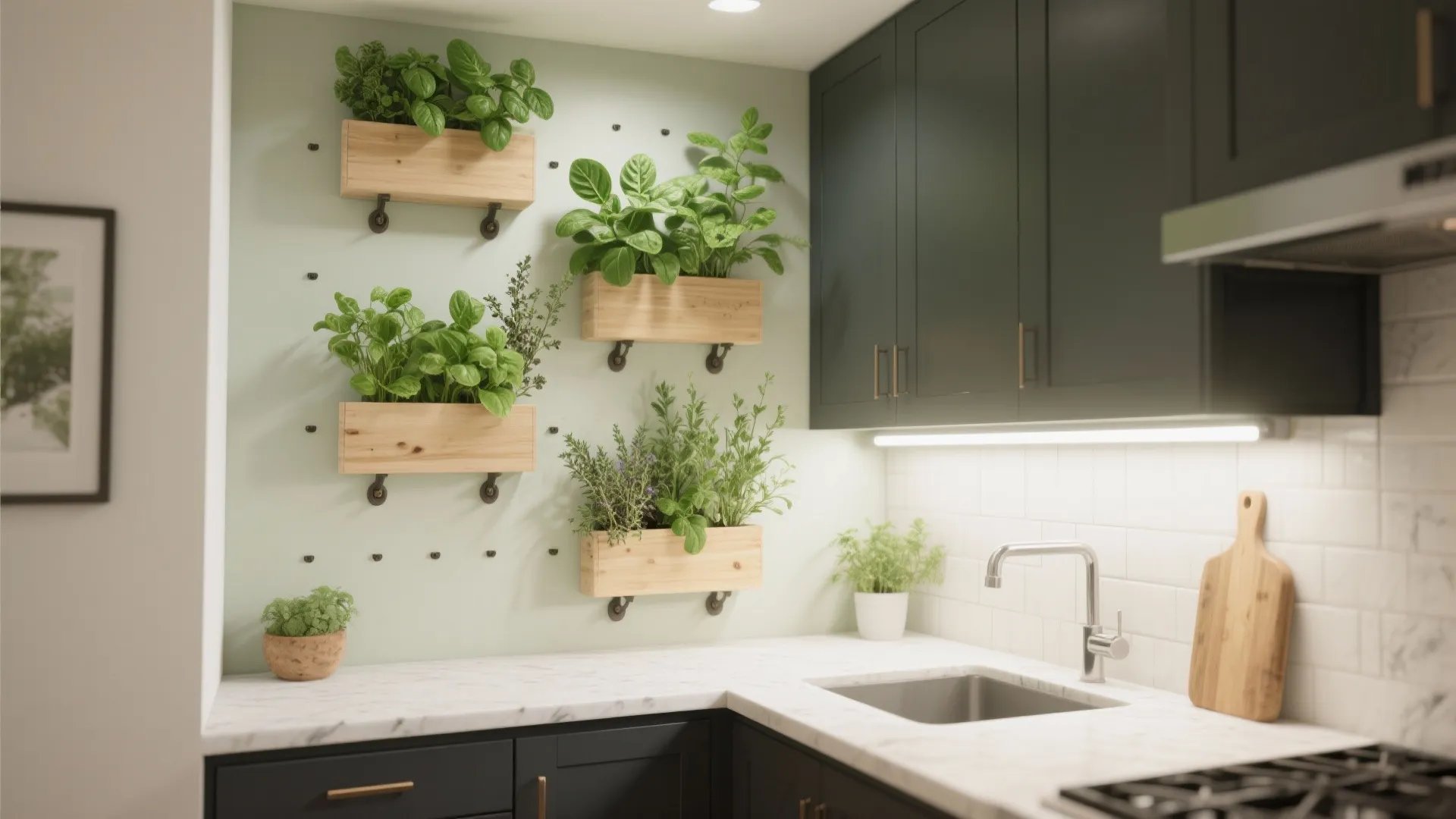 Fresh Herb Vertical Garden with Washable Finishes