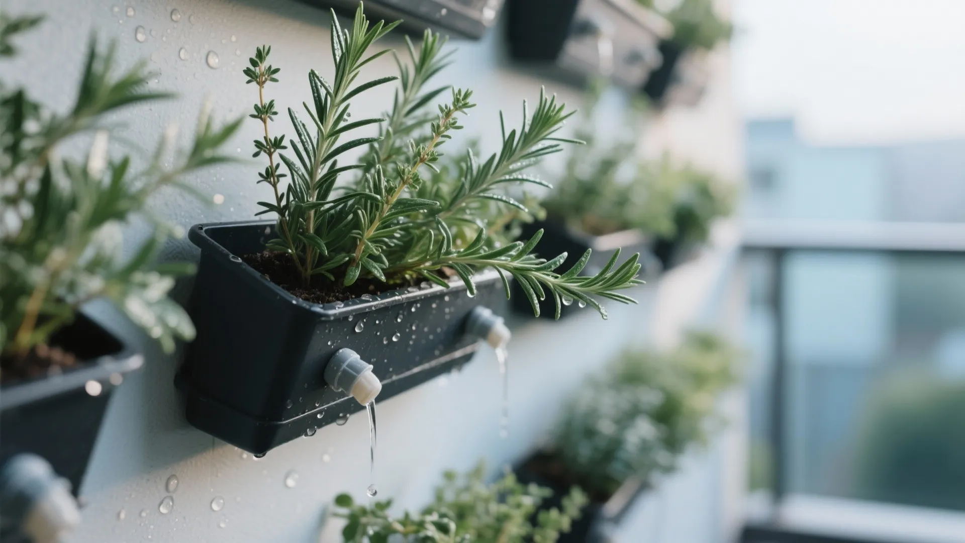 3) Green layers: hardy natives, herbs, and vertical frames