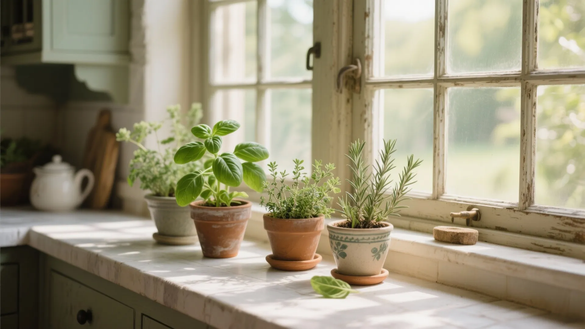 10. Fresh Herbs on the Windowsill