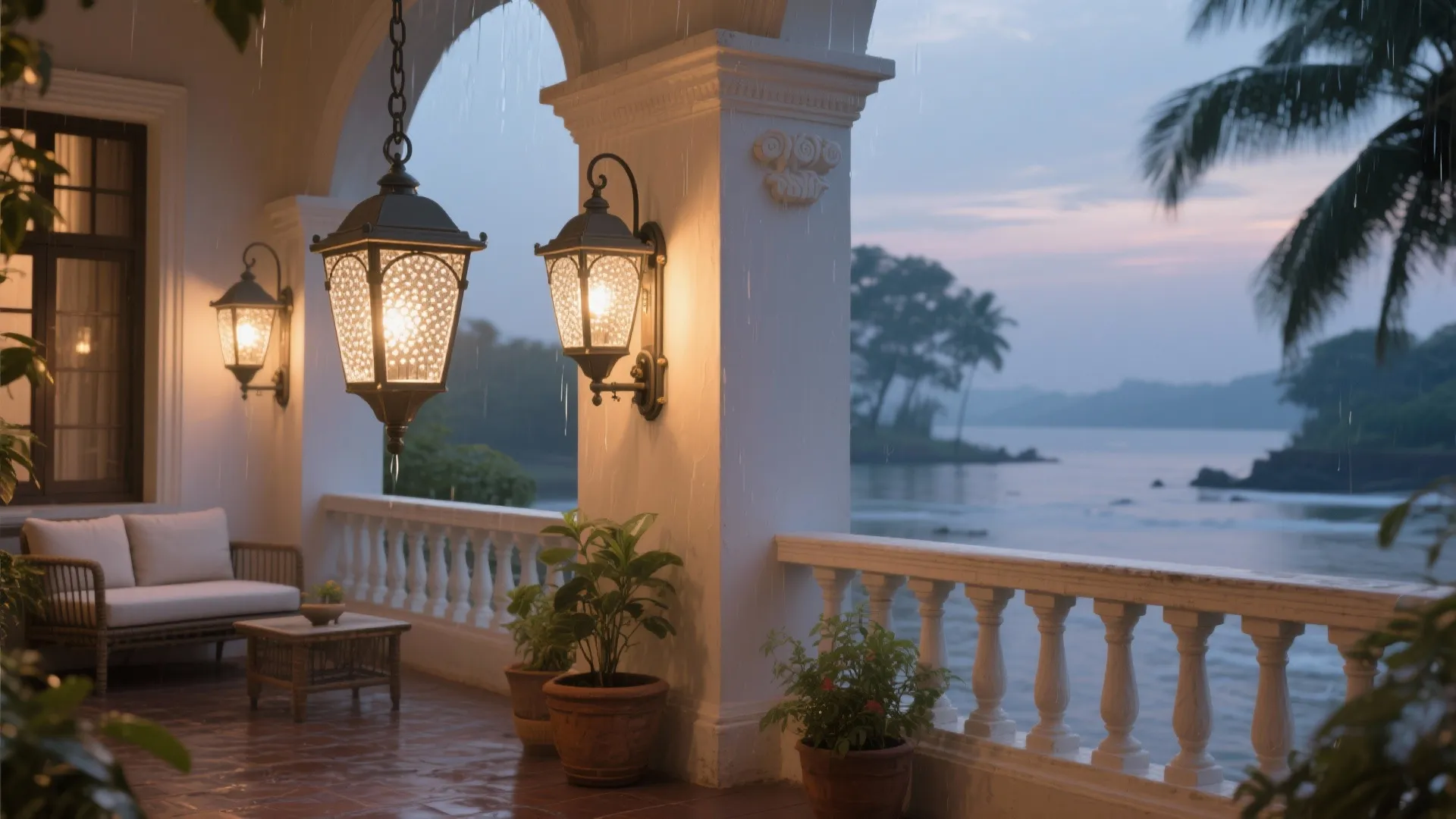 Heritage-Inspired Lantern Sconces for Balconies and Verandas
