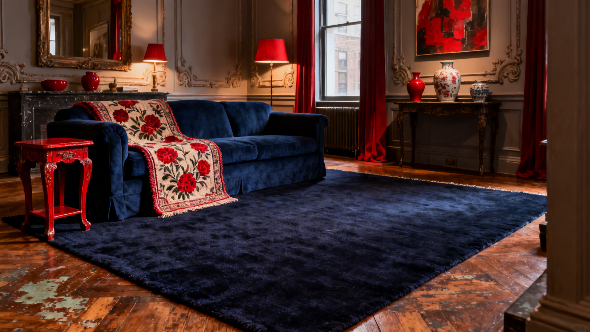 5 Red and Blue Living Room Decorating Ideas (Bold & Balanced)