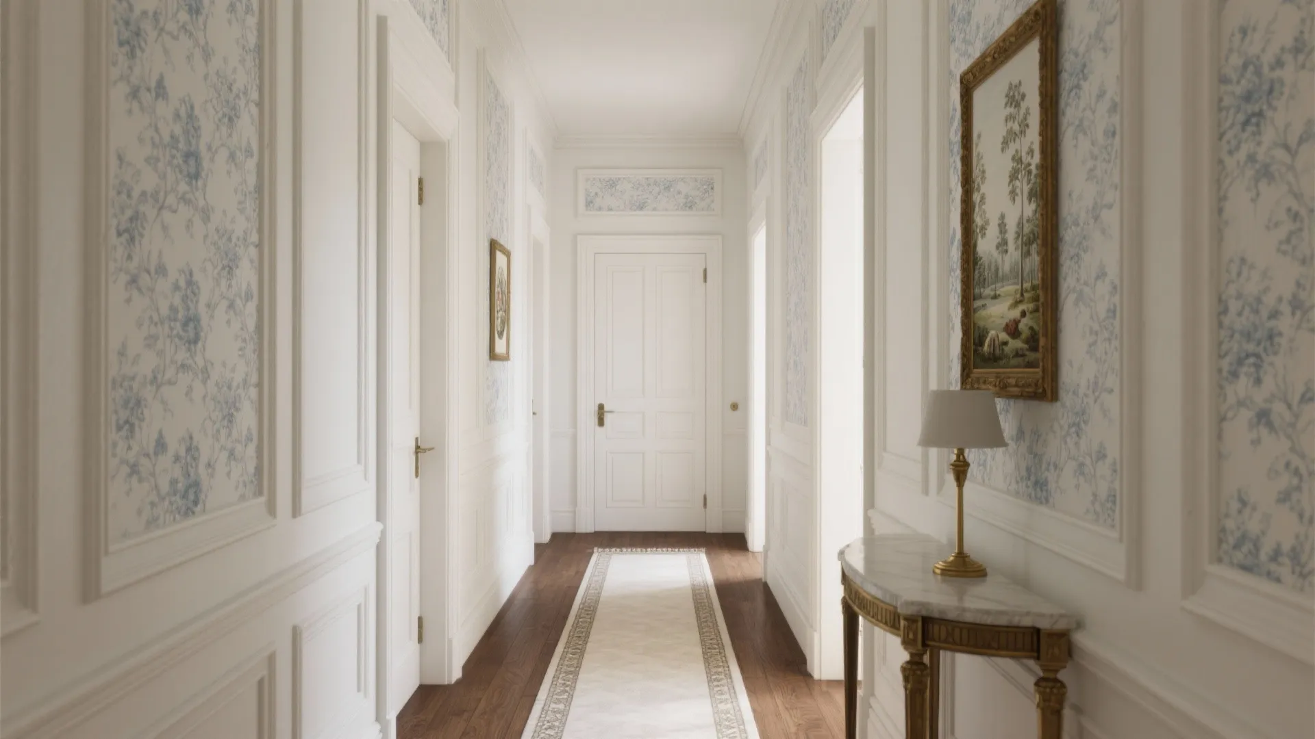 Heritage Prints With Panel Moulding Insets