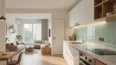 Open-Plan Living & Kitchen Design with Natural Light