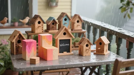 Wooden Bird Houses to Paint: 5 Ideas