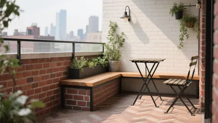 5 Balcony Design Ideas with Bricks: From Cozy to Chic