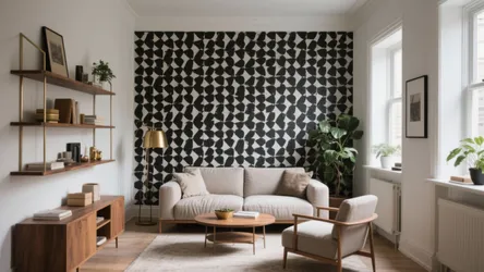 5 Pattern Black and White Wall Design Ideas