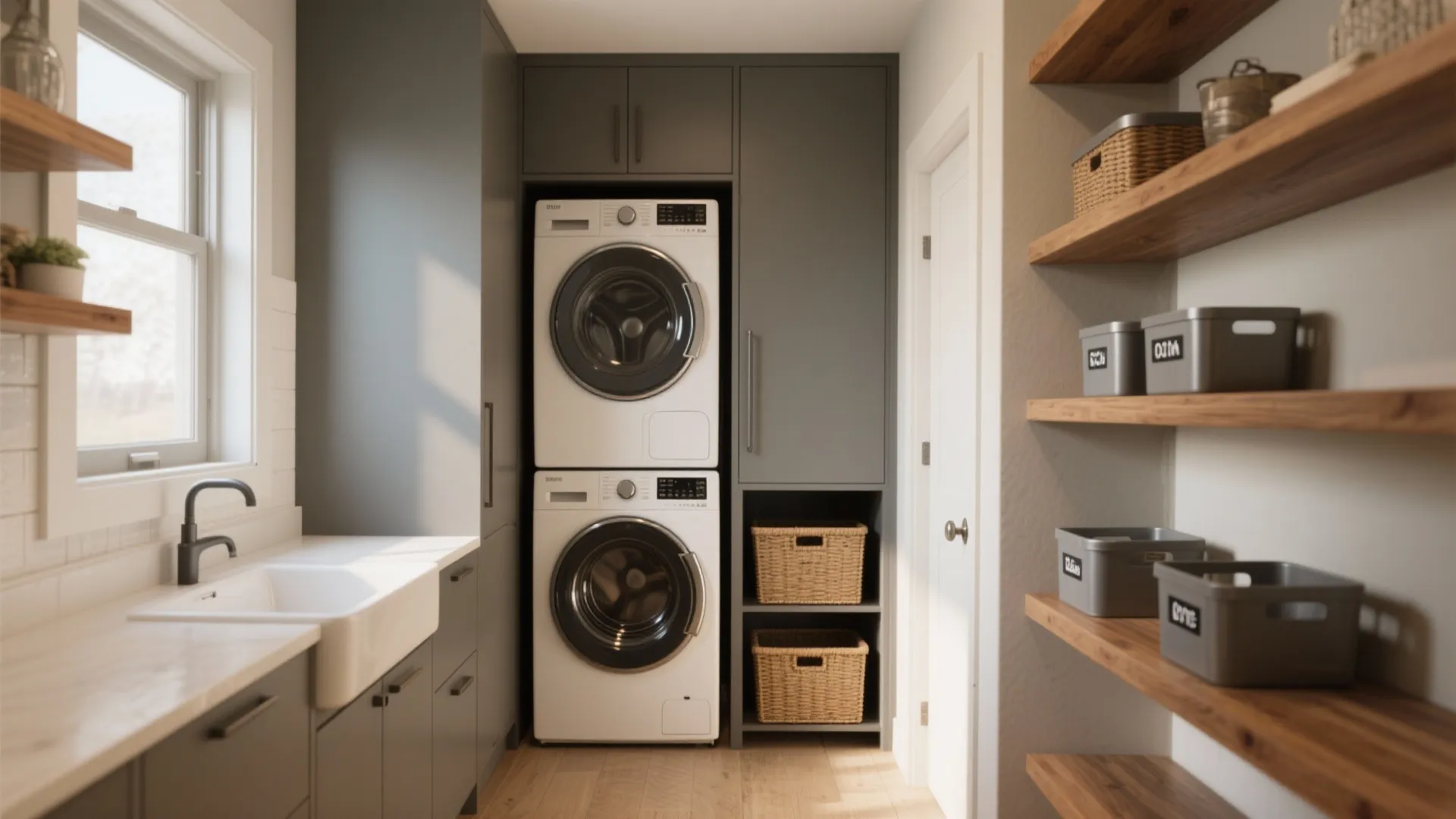 5 Stackable Laundry Room Ideas for Small Spaces: Clever, space-saving layouts and styling tips I use when tackling stacked washer-dryer setups