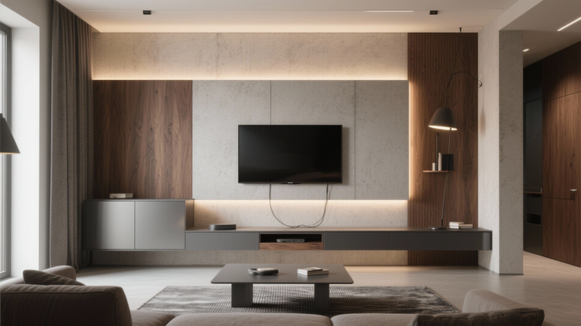 Living Room Feels Small? LCD Wall Designs That Add Space