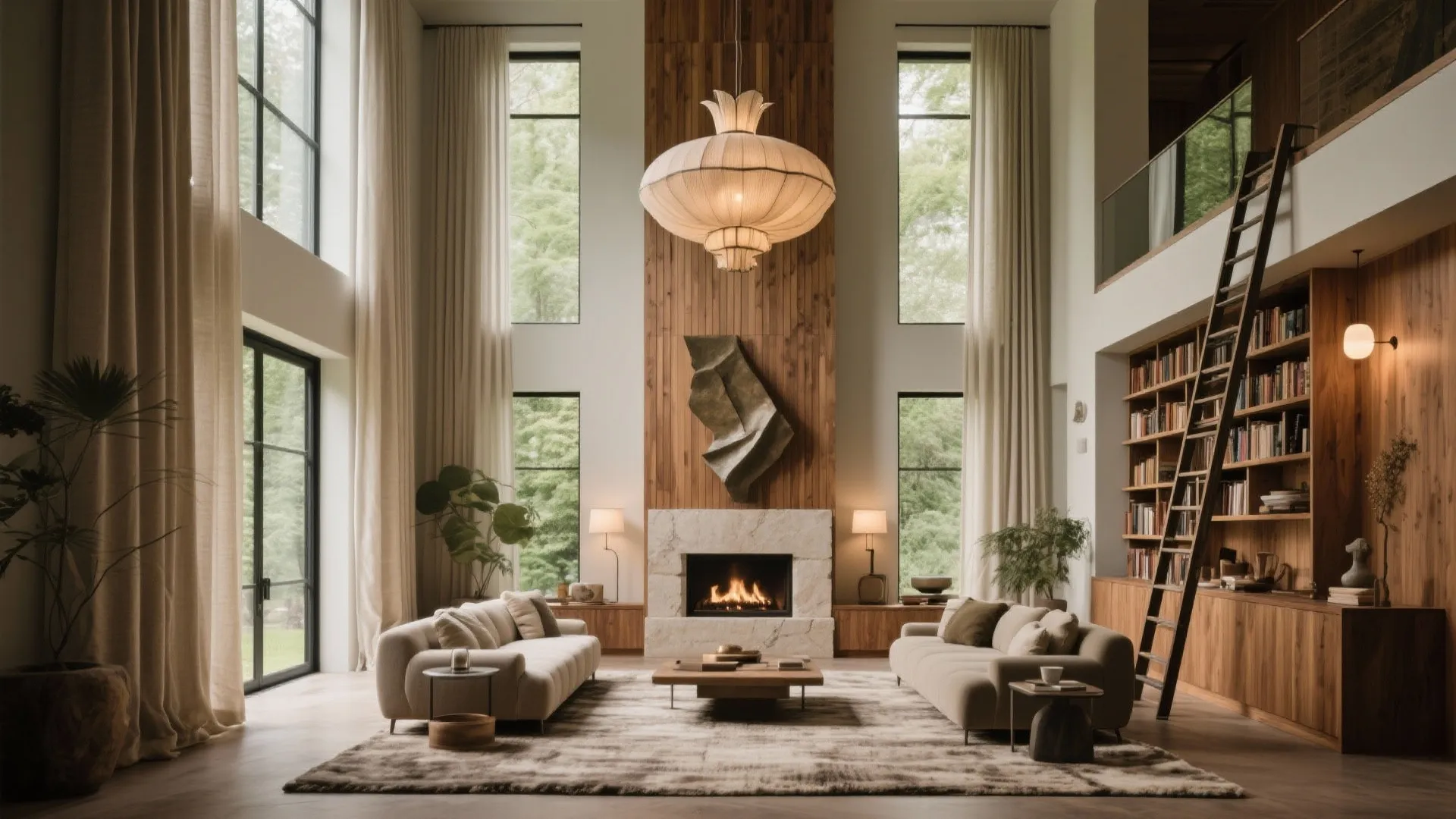 High Ceiling Living Room Feels Empty? 5 Design Ideas