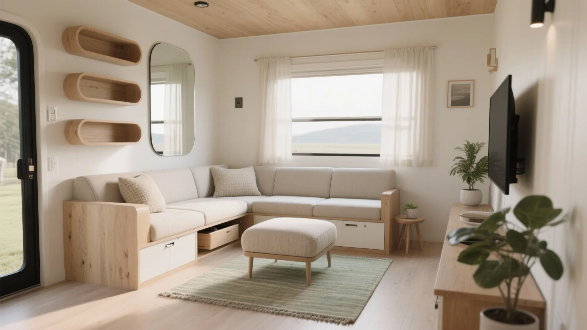 5 Small Mobile Home Living Room Ideas That Feel Big: Real designer tips to maximize comfort, storage, and style in a compact mobile home living room—without spending a fortune or sacrificing personality.