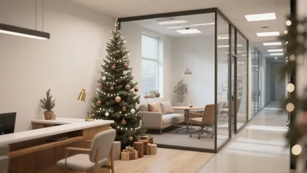 10 Office Christmas Decorating Themes for Small Spaces