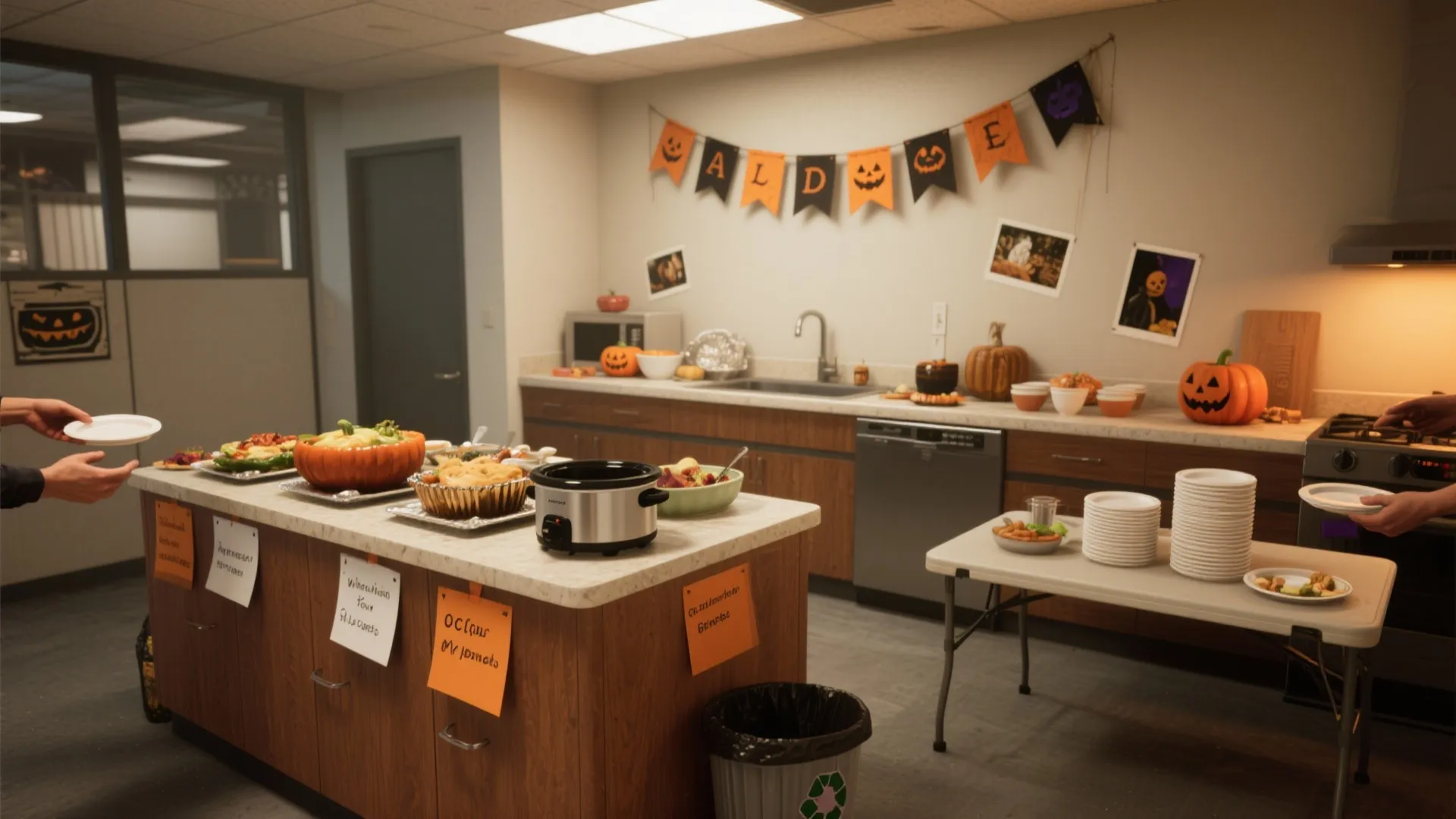 5 Halloween Potluck Ideas for the Office: Small-breakroom friendly spooky snacks and easy serving tricks from a designer who lives for tiny challenges