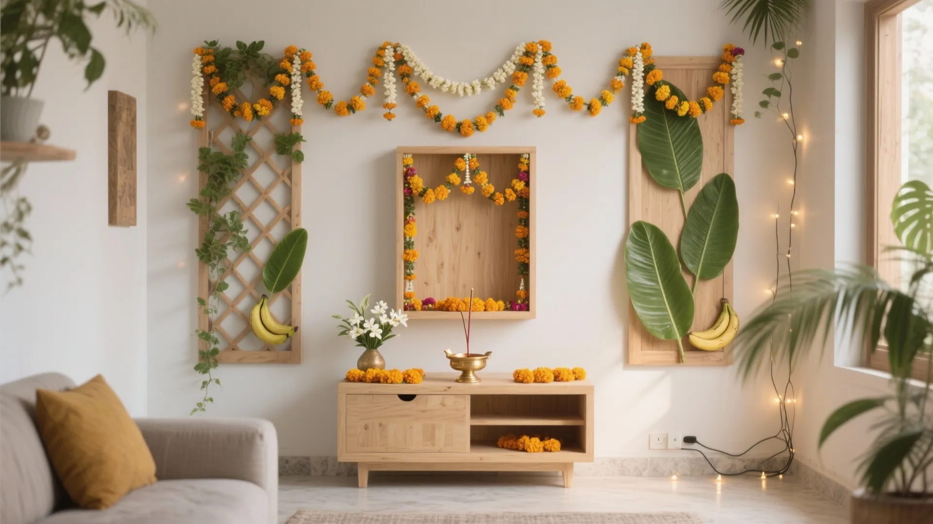 5 Ideas: Background Flower Decoration for Pooja at Home: Practical, small-space friendly flower backdrop ideas for your home pooja, shaped by my 10+ years in residential design and real-world makeovers.