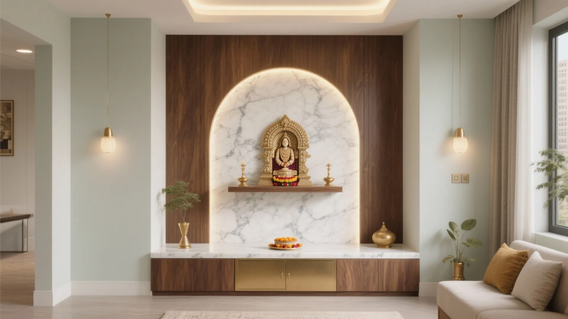 5 Puja Room Wall Designs That Elevate Serenity
