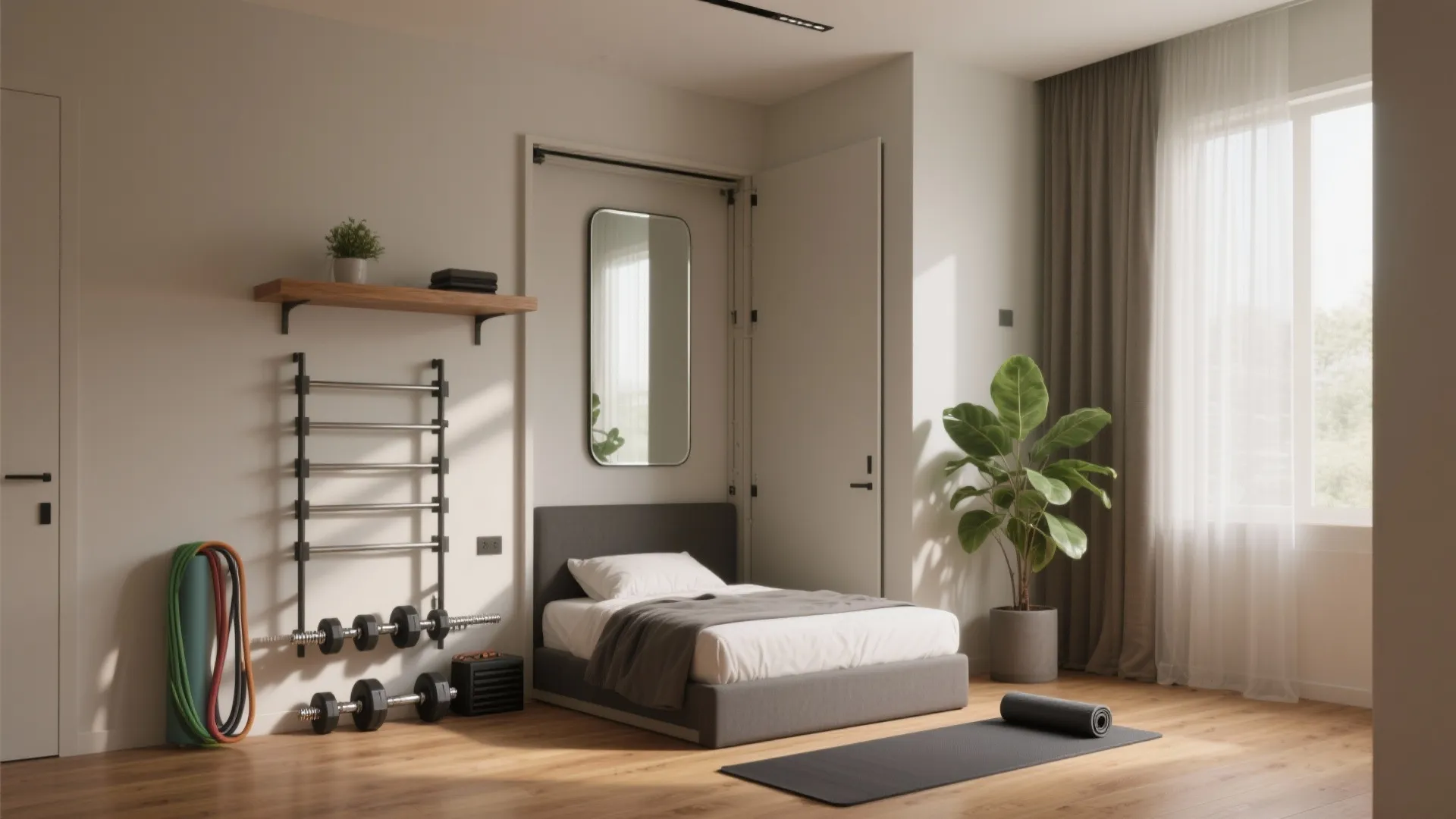 Gym Bedroom Ideas: 5 Creative Designs: Smart, space-saving gym bedroom ideas to turn any small room into a functional workout oasis