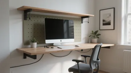 5 Wall Mounted Computer Table Designs That Maximize Space