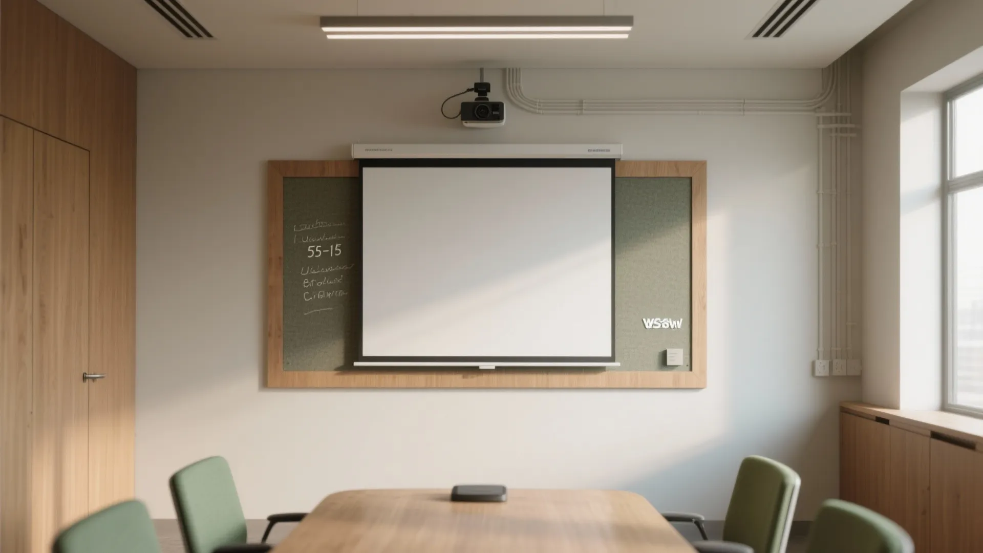 Idea 3: Make one wall the hero (and hide the tech when you can)