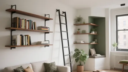 5 ideas for book rack design on wall