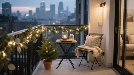5 Ways to Decorate Apartment Balcony for Christmas