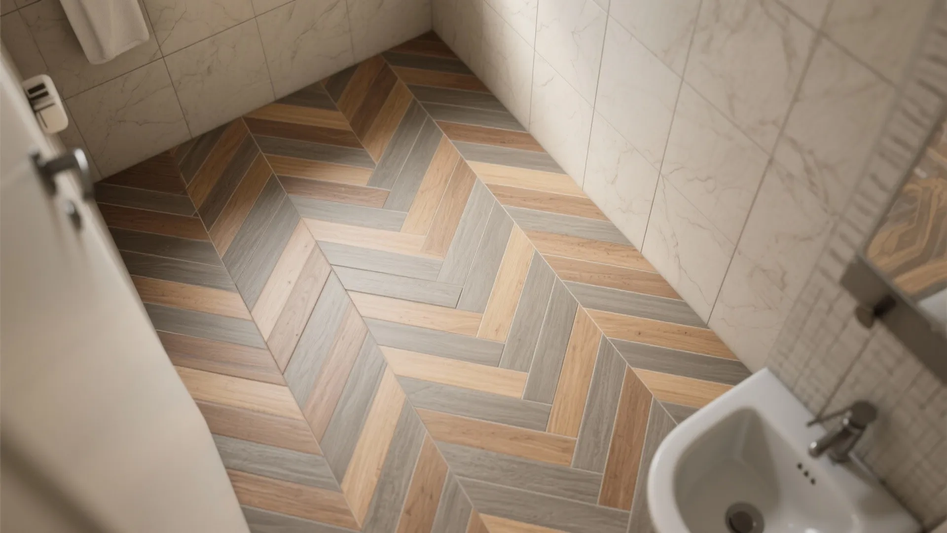 Herringbone Wood-Look or Stone-Look for Gentle Movement