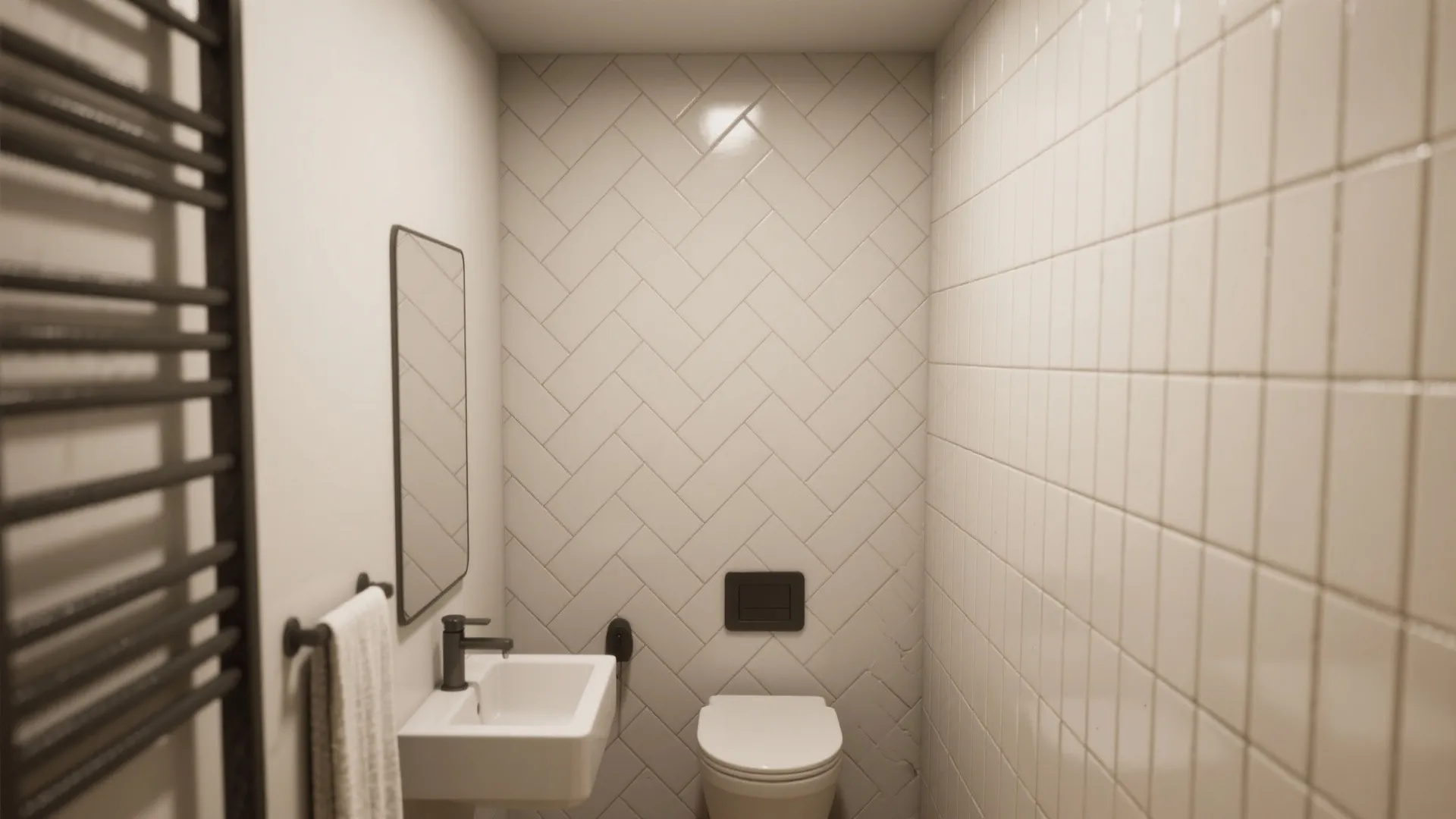 Herringbone or Vertical Stack to Add Movement and Height