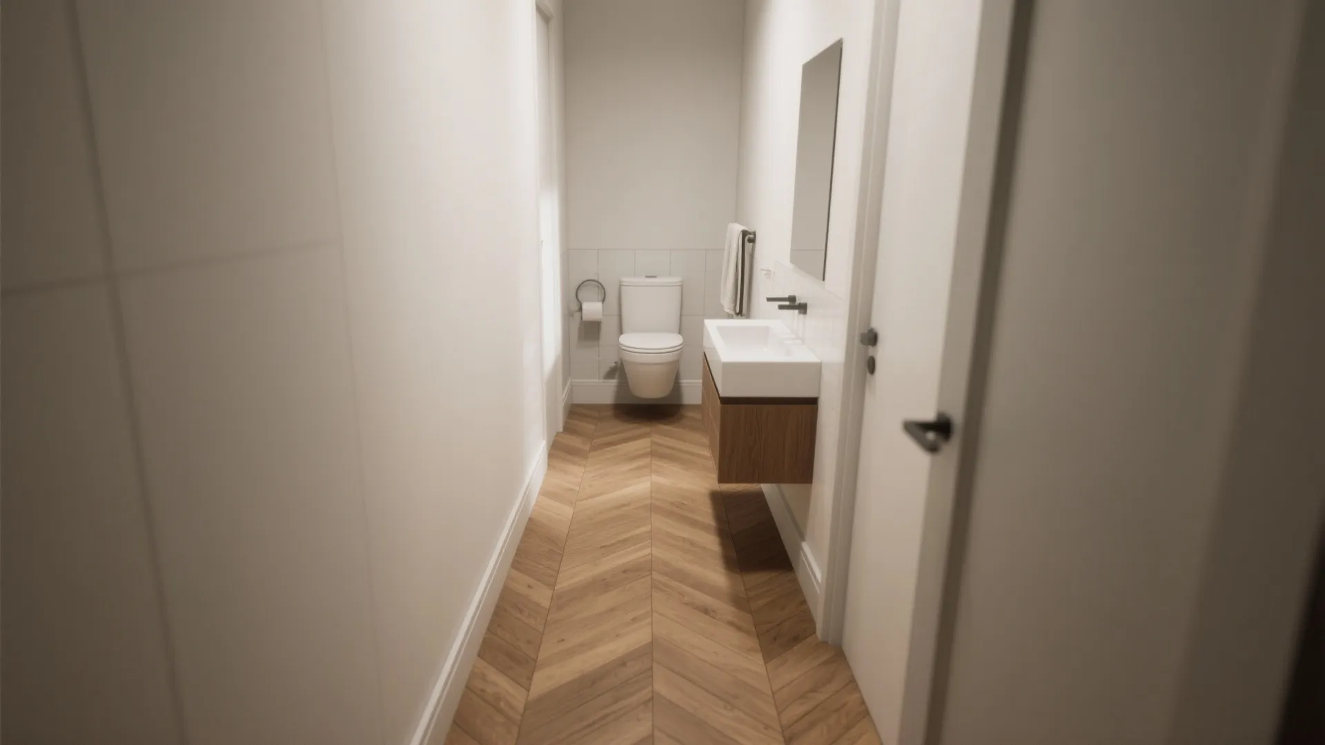 Herringbone Wood-Look Tile Movement
