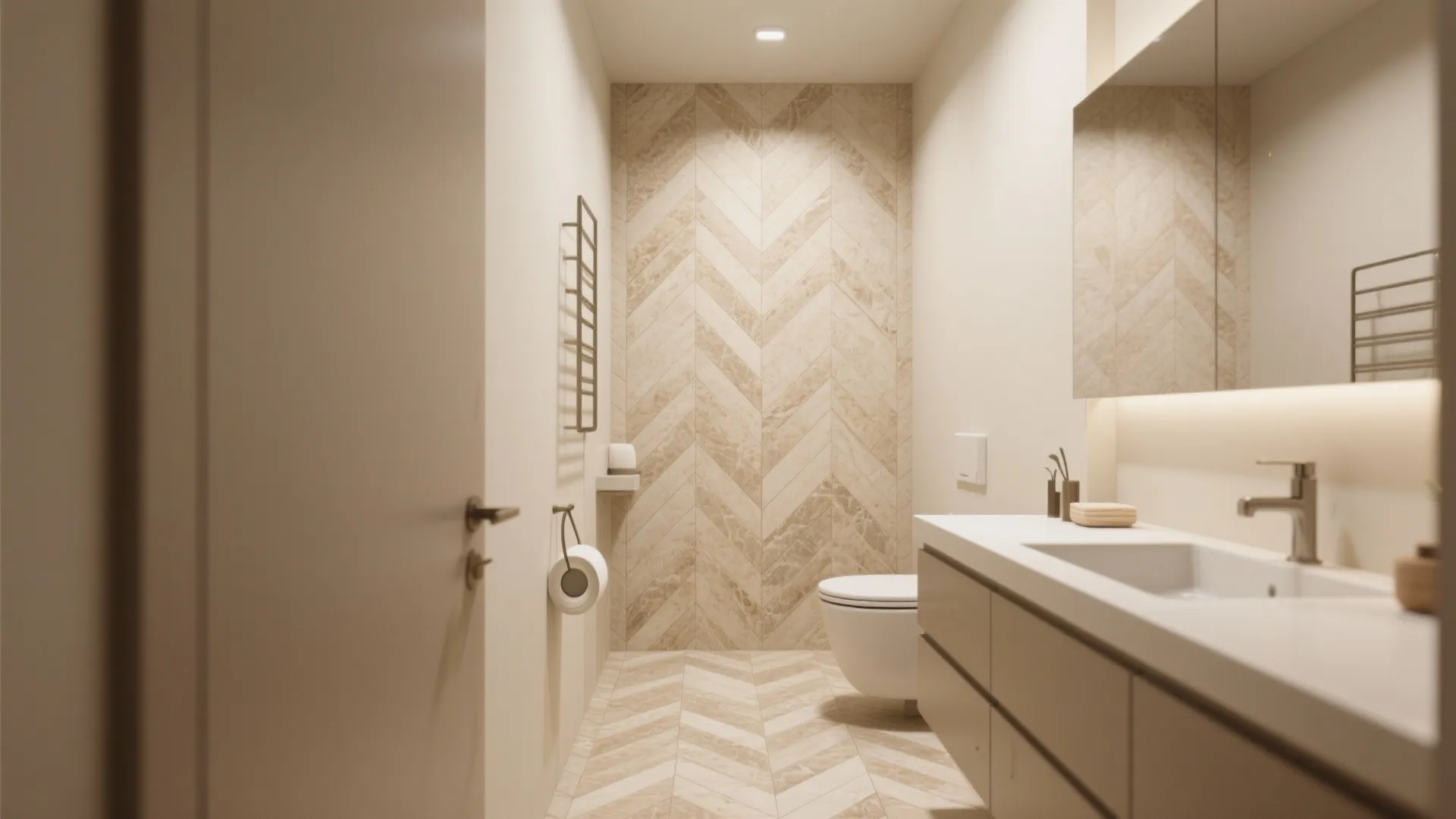 3. Herringbone or chevron patterns for visual interest