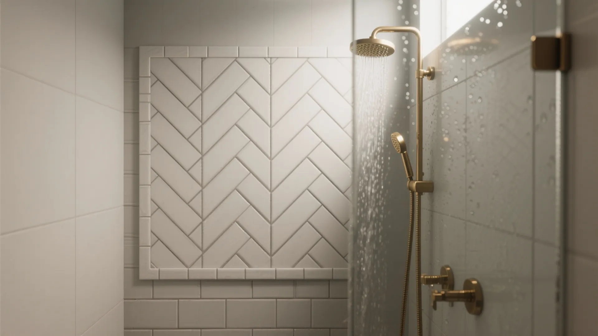 2. Herringbone accent wall for a focal punch