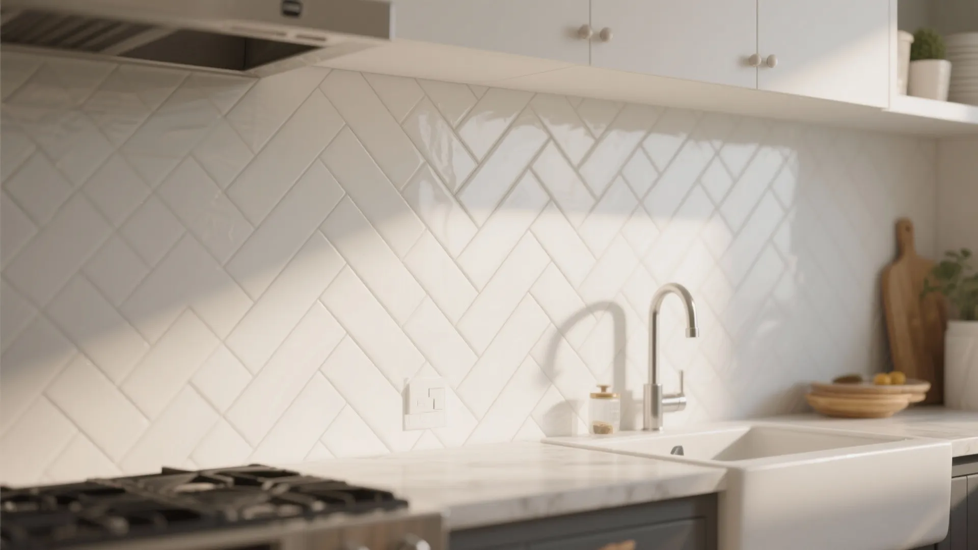 9. Herringbone Tile Layout