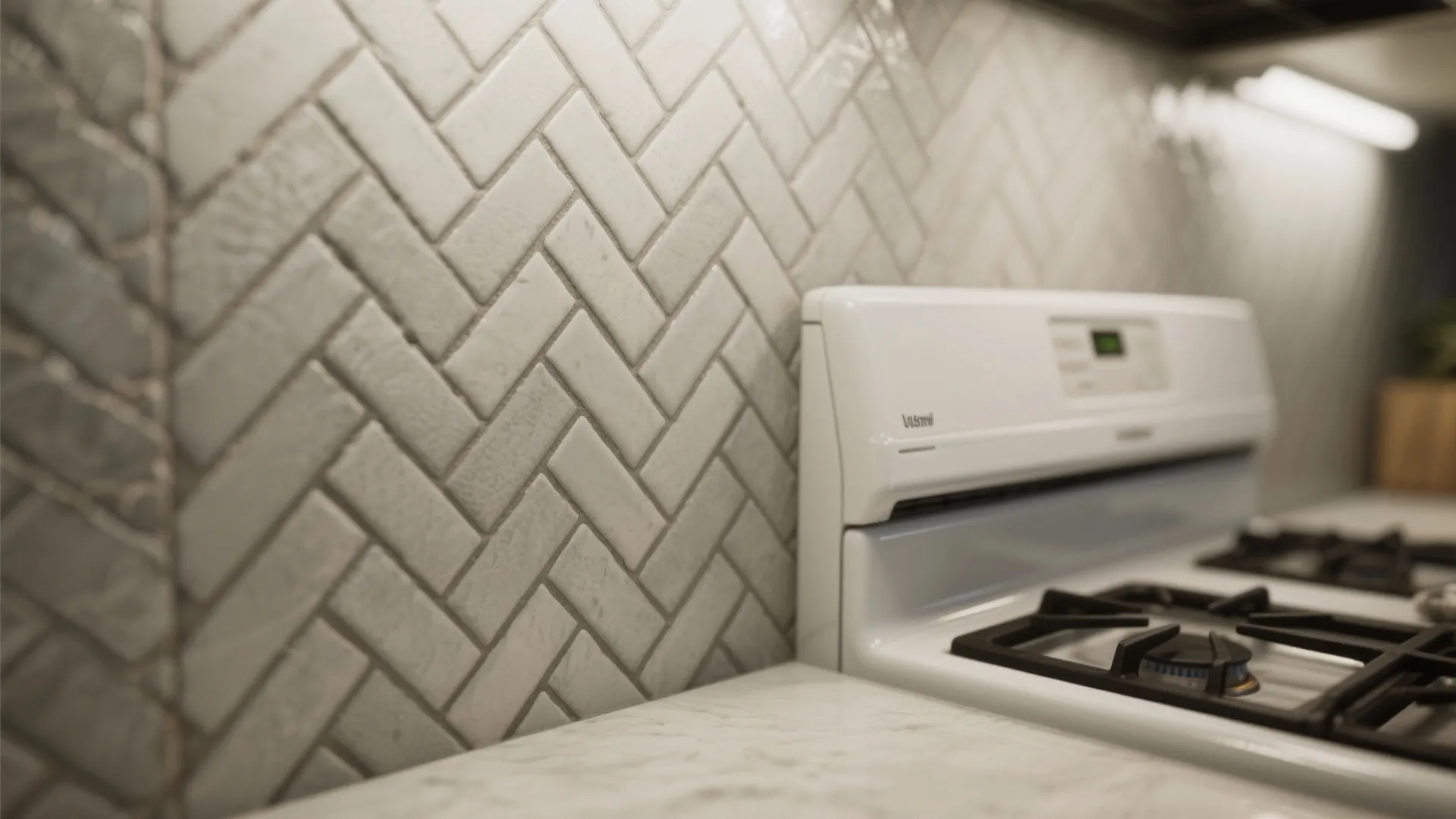 4. Add Textured Backsplash
