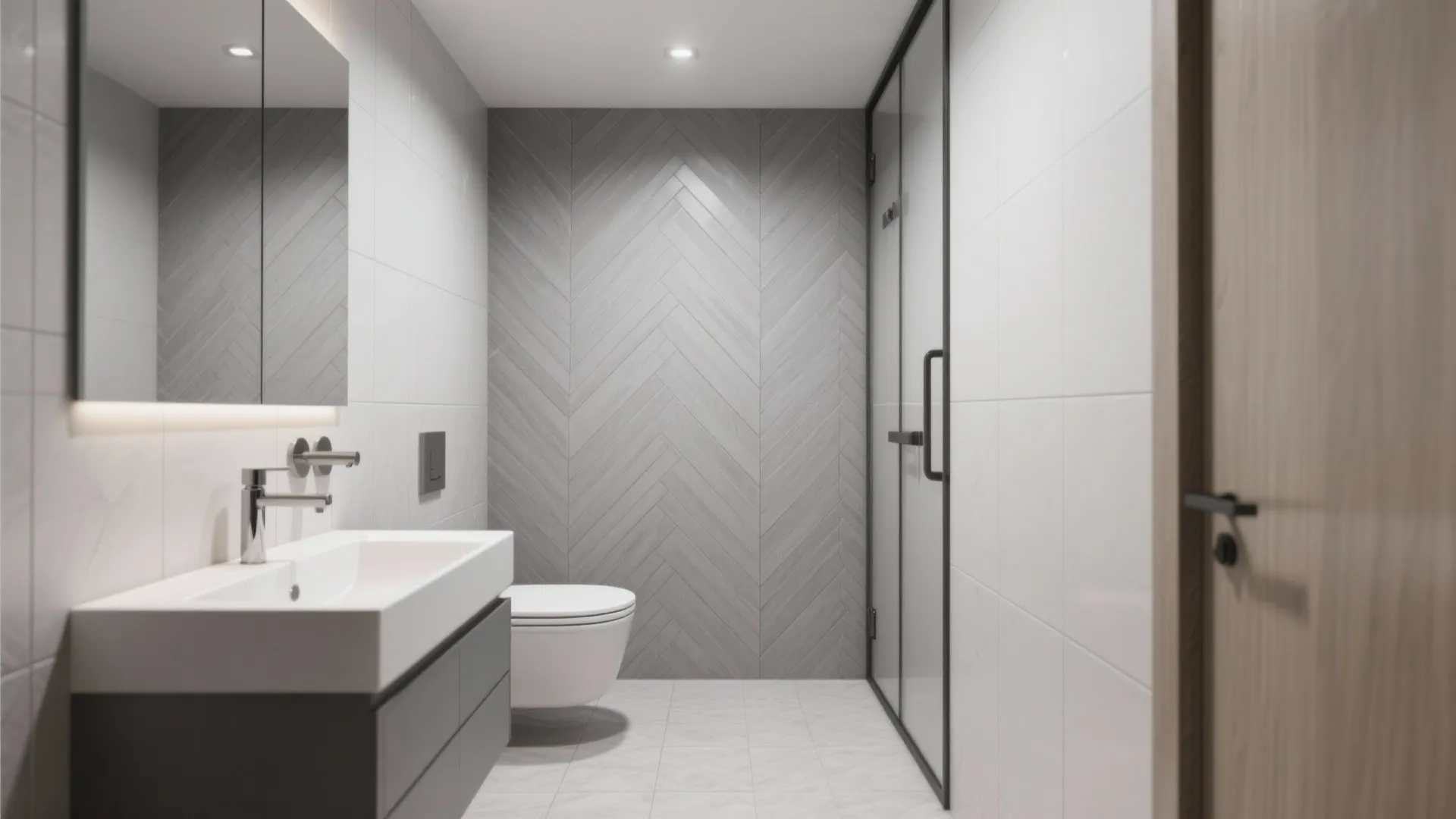 6. Herringbone Gray Patterns