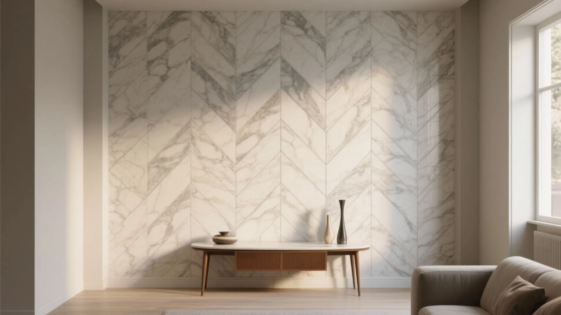 2. Herringbone Pattern to Create Movement