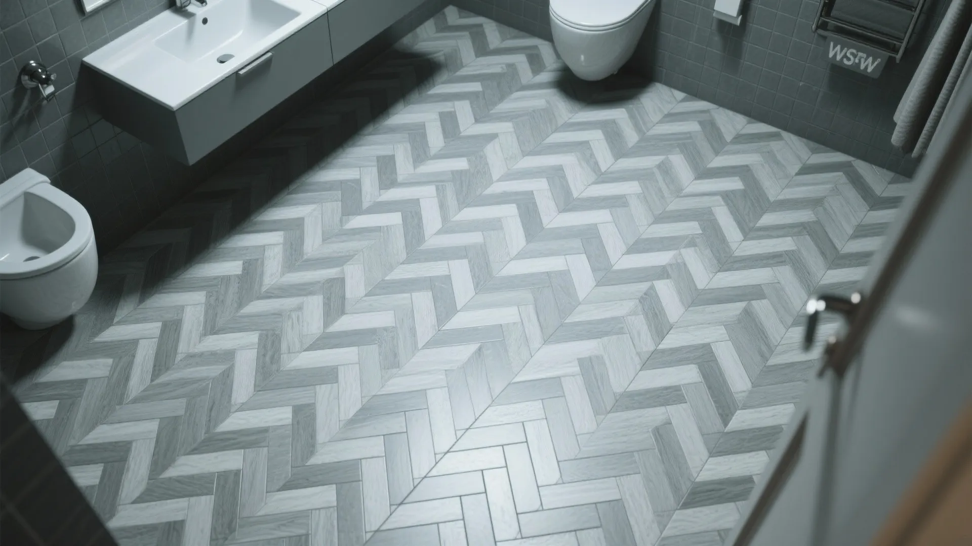 3. Herringbone with Long Planks