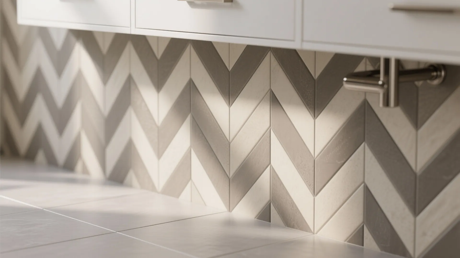 Pattern play: herringbone, diagonal, and precise grids