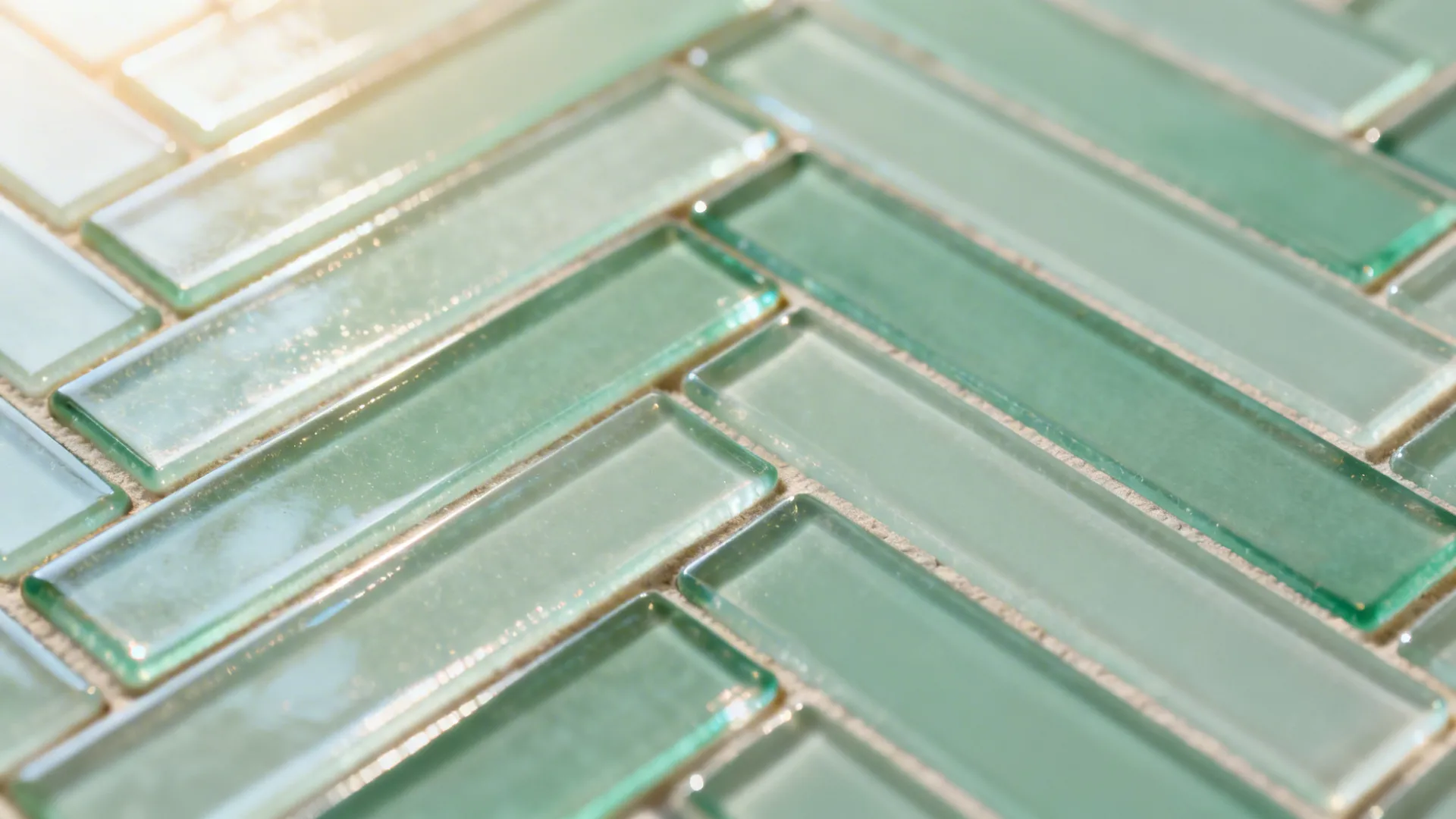 4) Herringbone Glass in Soft Pastels