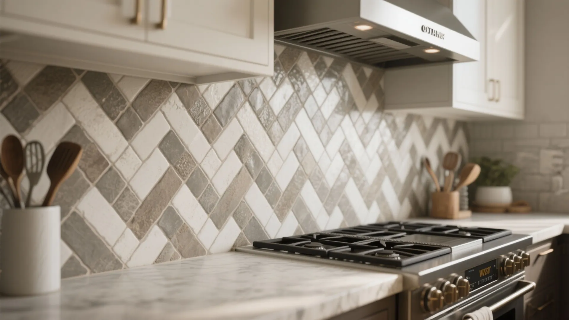 3. Herringbone Mosaic for Texture