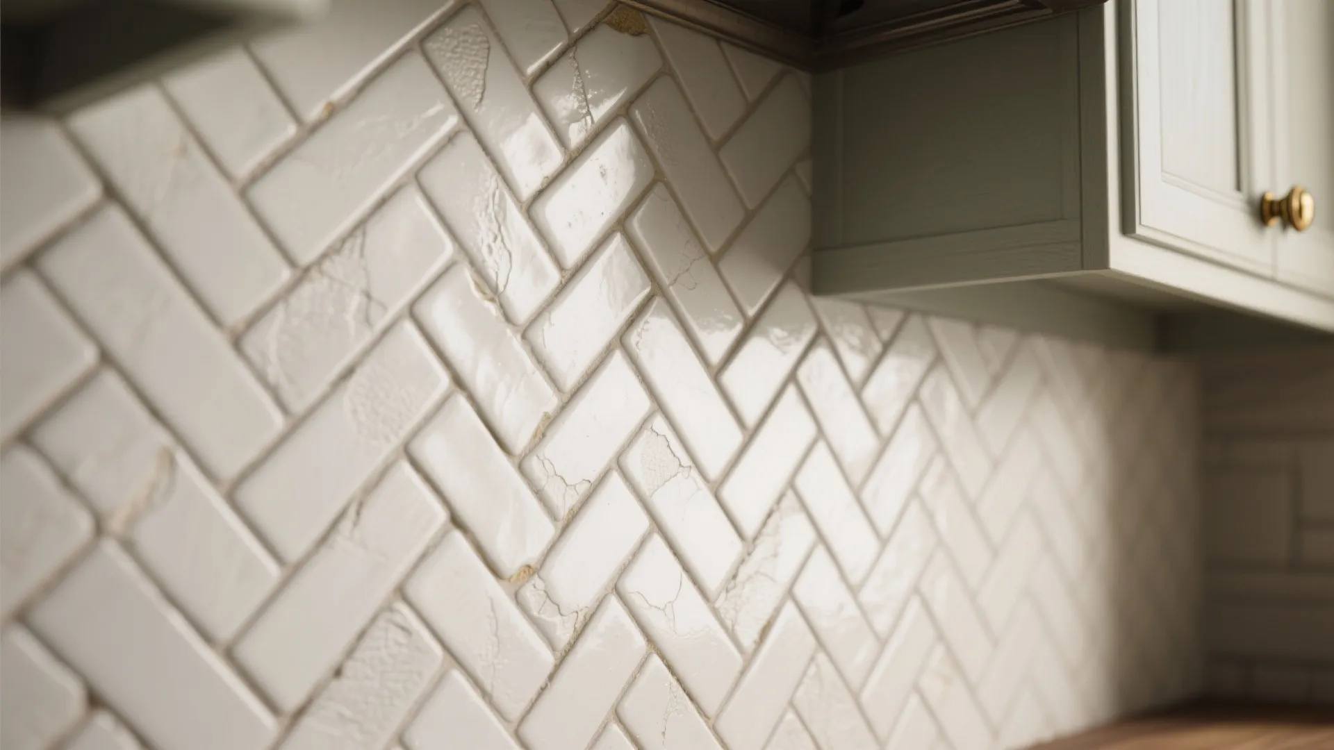 3. Herringbone mosaic for texture