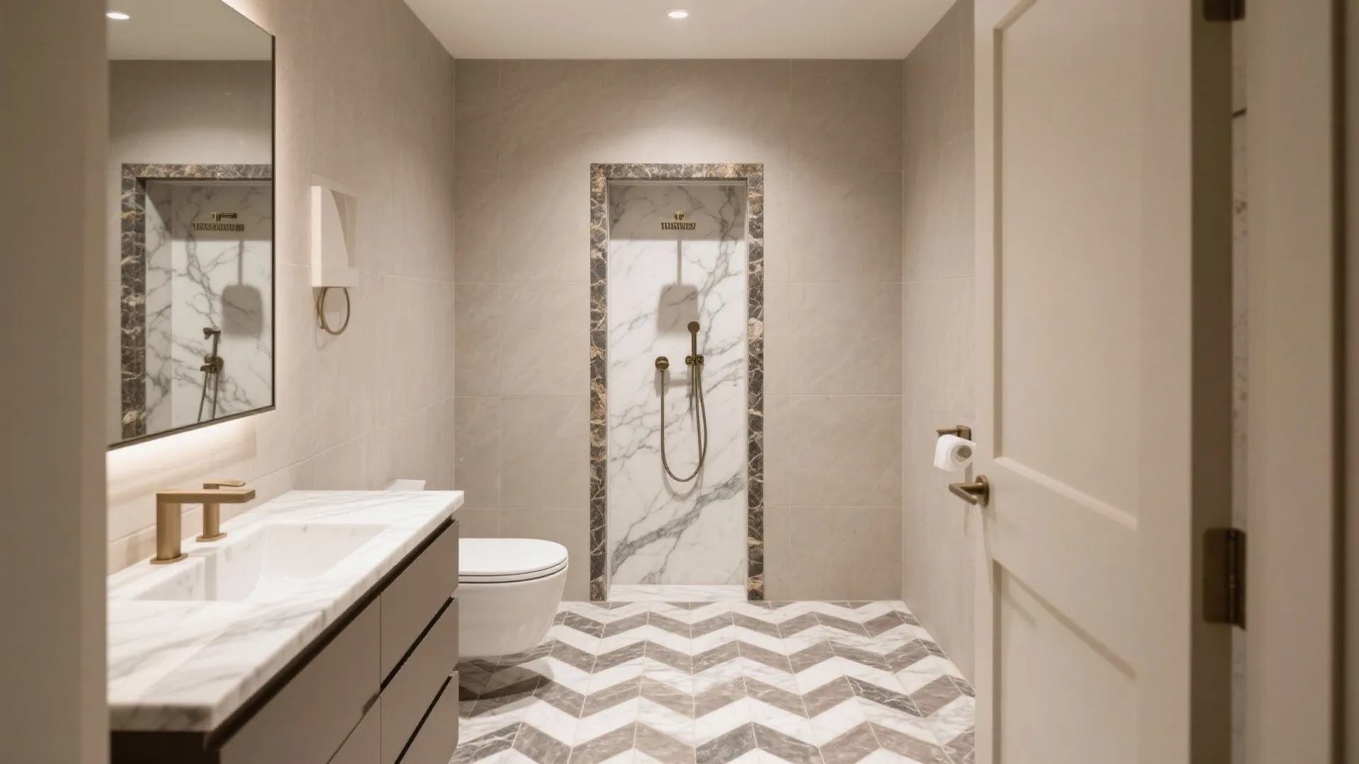 5) Pattern play: herringbone, borders, and niche details