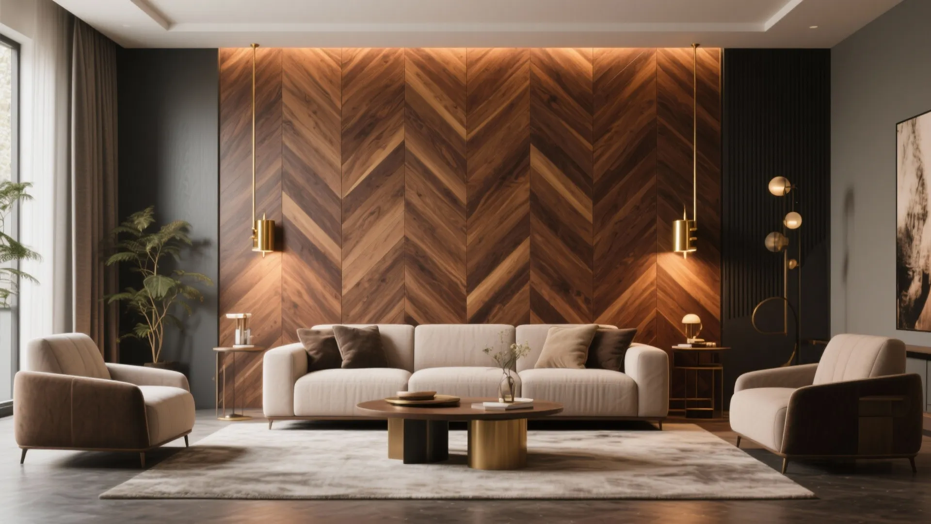 7. Chevron or Herringbone Layout