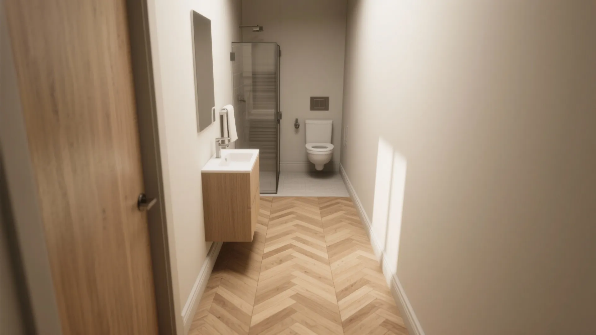 4) Herringbone or chevron layouts in vinyl planks